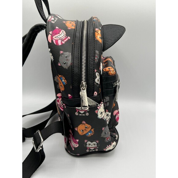 Disney Parks Loungefly Cats Backpack with Ears Cheshire Marie Extremely Rare main image 8
